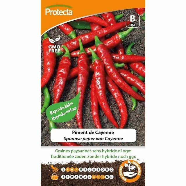 Product image 1 of Protecta Groente Zaden Spaanse Peper  van Cayenne