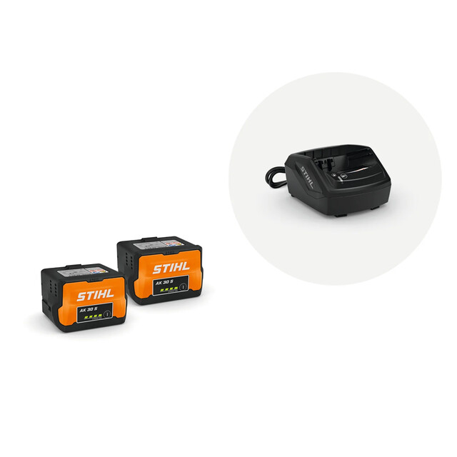 Product image 1 of Stihl Accu Starterset - Met 2 AK 30 S Accu's en AL 101 Lader
