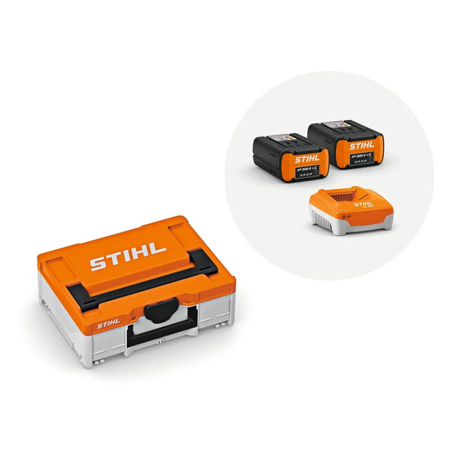 Product image 1 of Stihl Power Box Premium - 2 AP 300 S Accu's en 1 AL 501 Lader