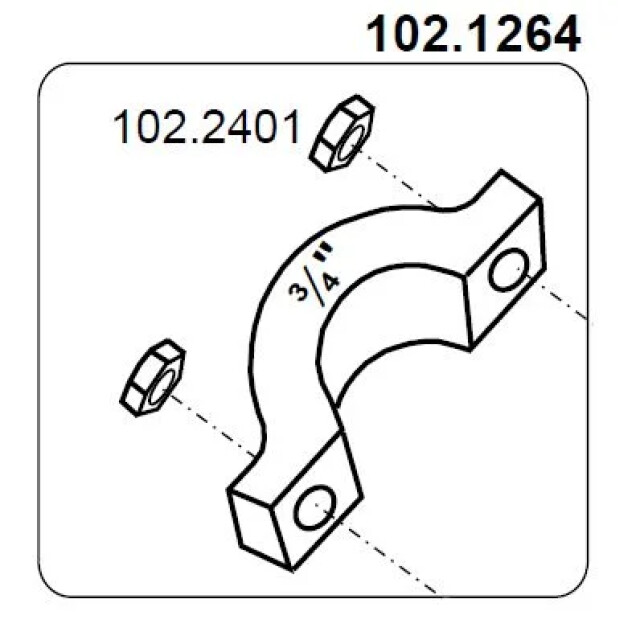 Product image 1 of Suevia Spanner met moer - 102.1264