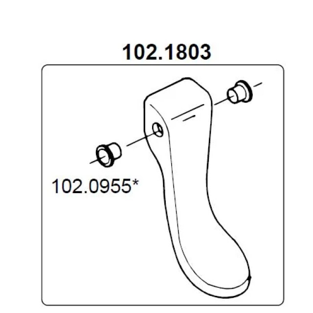 Product image 1 of Suevia Kunststof ventiel tong - 102.1803