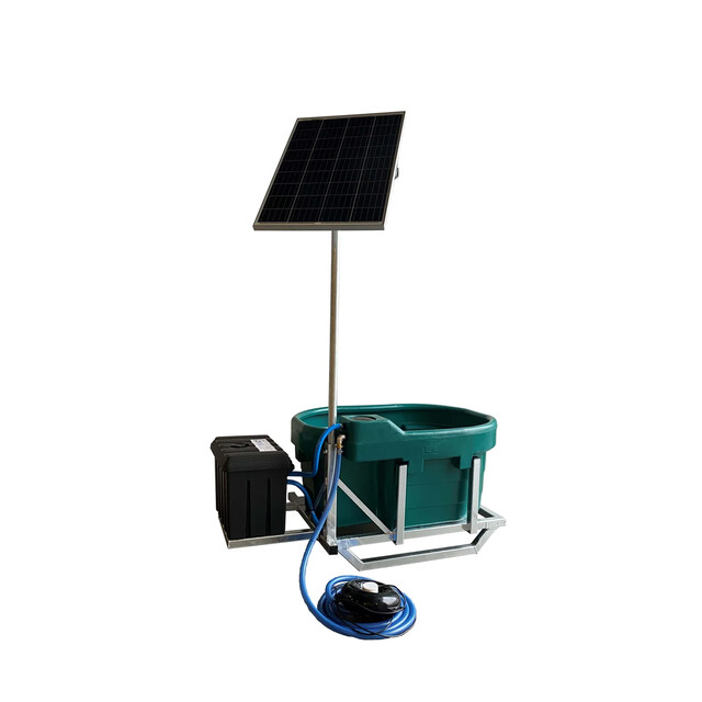 Product image 1 of Suevia Mobiele Weidedrinkbak Solar - Kunststof - Met Slede - 600 Liter - Oppervlaktepomp