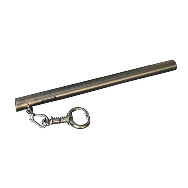 Product image 1 of Strotpijp Met Ring RVS Incl. Karabijnhaak Tbv Drenchpomp