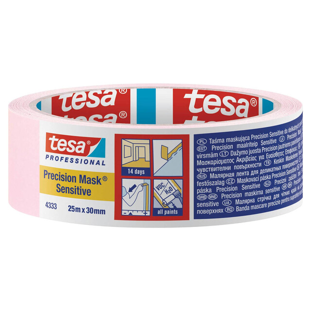 Product image 1 of Tesa Maskeringstape 25mmx50m 4333 Roze