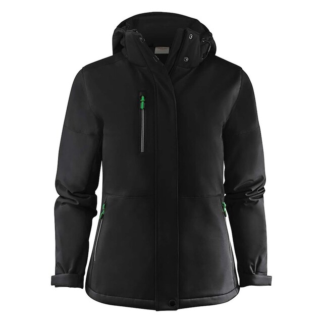 Product image 1 of Printer Softshell Jas Dames Zwart - Maat XXL