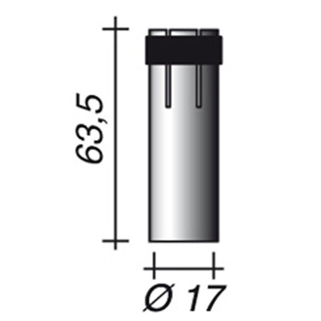 Product image 1 of Gasmondstuk Cilindrisch Tico Cilindr.Tb240