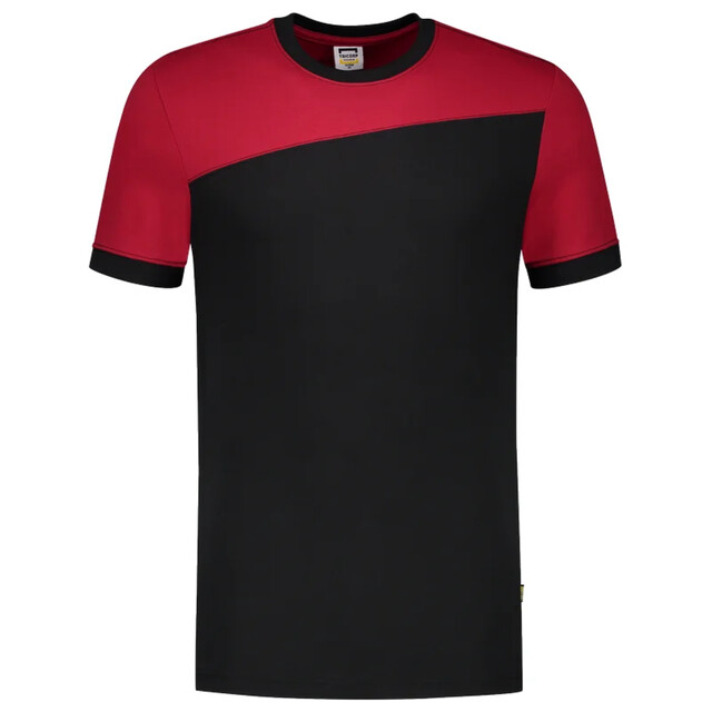 Product image 1 of Tricorp T-shirt Bicolor Naden 102006 Zwart/Rood Maat 4XL