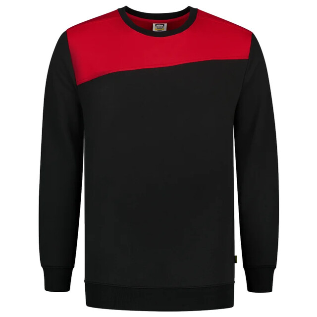 Product image 1 of Tricorp Sweater Bicolor Naden Blackred 302013 XXL