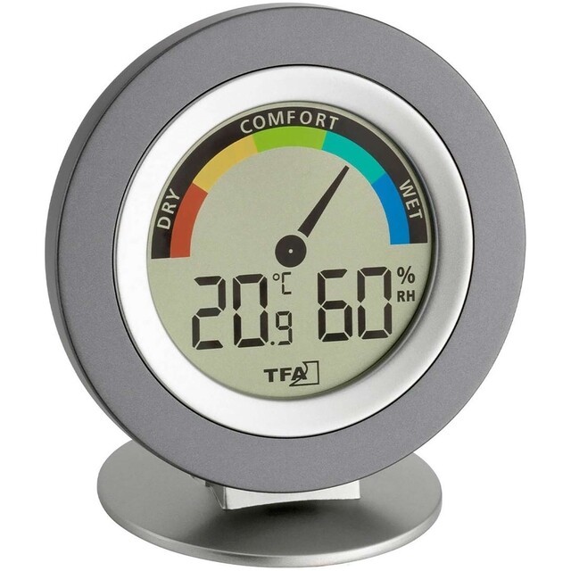 Product image 1 of TFA Thermo / Hygrometer Digitaal Cosy Grijs