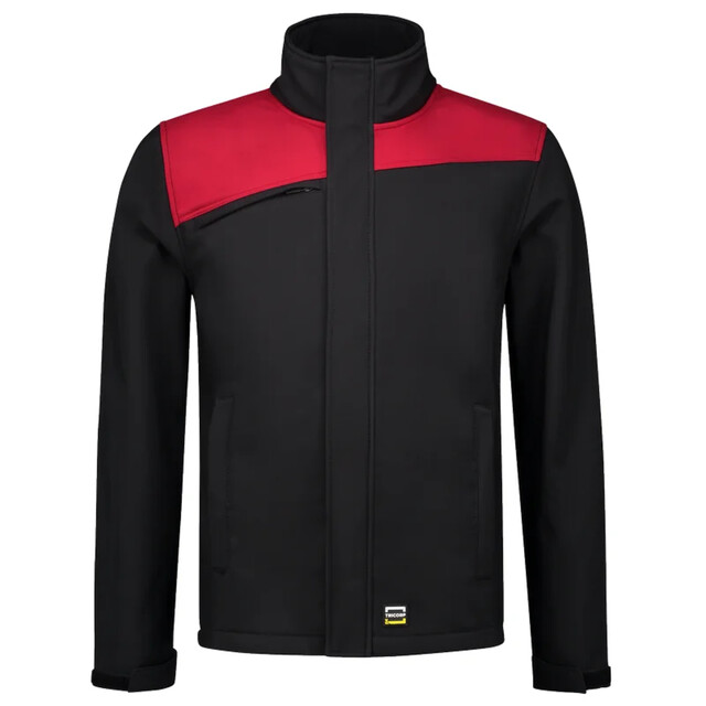 Product image 1 of Tricorp Softshell Bicolor Naden 402021 Zwart/Rood Maat L