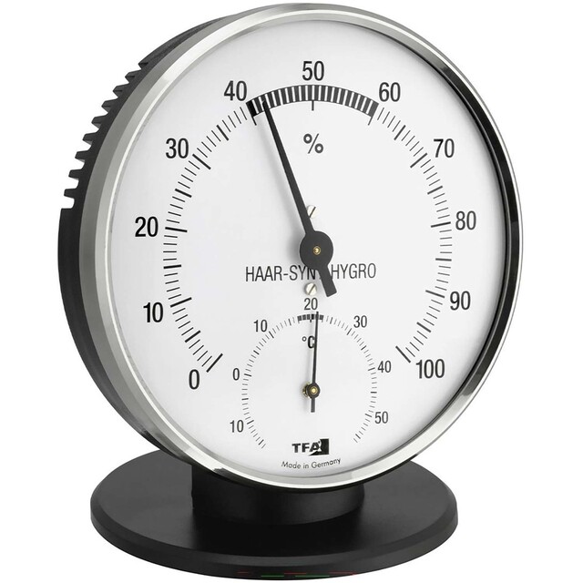 Product image 1 of TFA Thermo / Hygrometer Analoog Ø102mm Met Metalen Ring