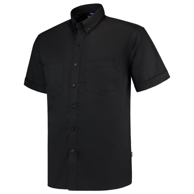 Product image 1 of Tricorp Werkhemd Korte Mouw Basis Black 7013 L
