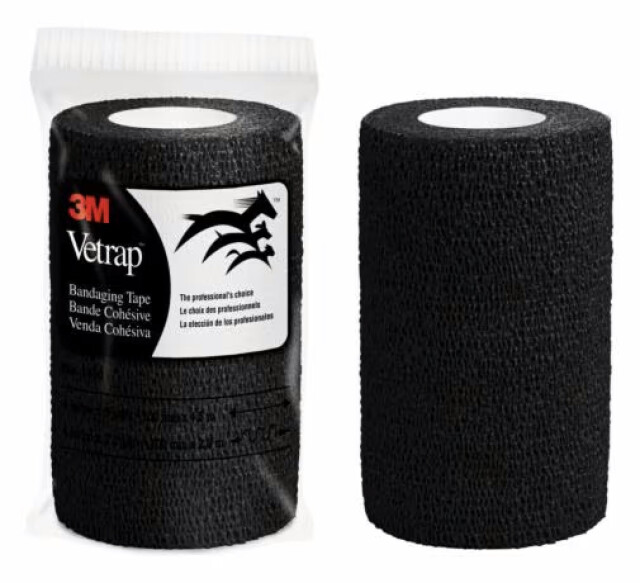 Product image 1 of 3M Vetrap Elastische Klauwtape Zwart 10cm x 4,5m (18 Rollen)