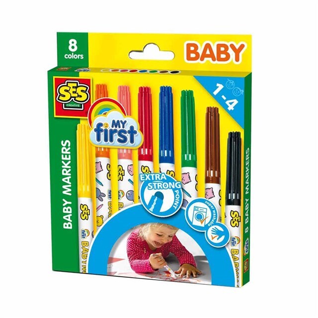 Product image 1 of SES Creative My First - Baby markers 8 kleuren