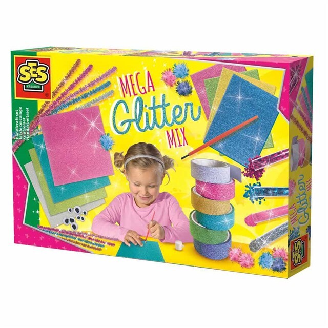 Product image 1 of SES Creative Mega Glitter knutselset