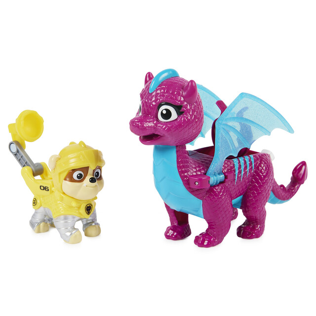 Product image 1 of PAW Patrol Rescue Knights - Actiefigurenset met Rubble en Draak Blizzie