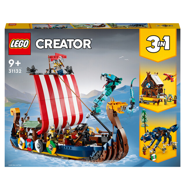 Product image 1 of LEGO Creator Vikingschip en de Midgaardslang
