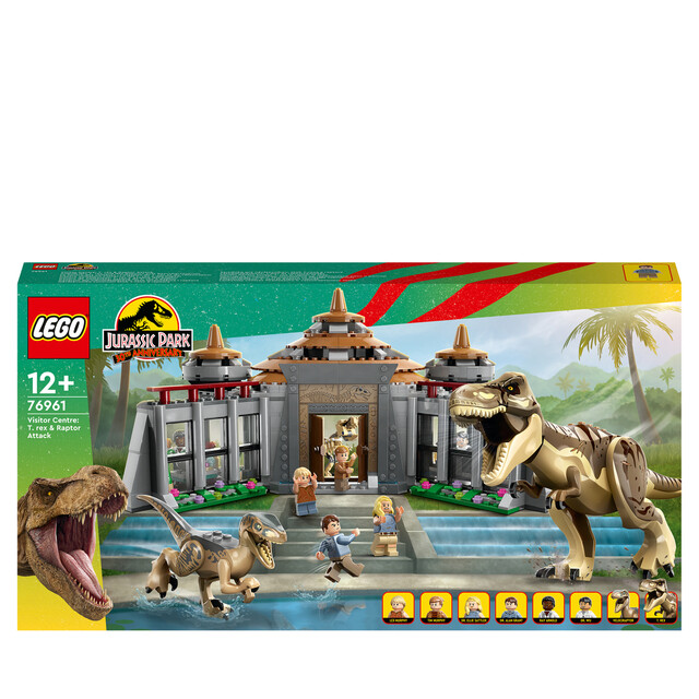 Product image 1 of LEGO Jurassic 76961 - World Bezoekerscentrum: T. rex & raptor aanval