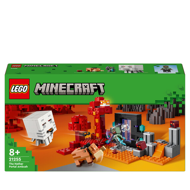 Product image 1 of LEGO Minecraft 21255 - Hinderlaag bij het Nether-portaal