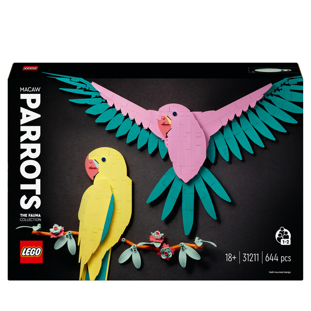 Product image 1 of LEGO ICONS 31211 - De Faunacollectie – Kleurrijke papegaaien