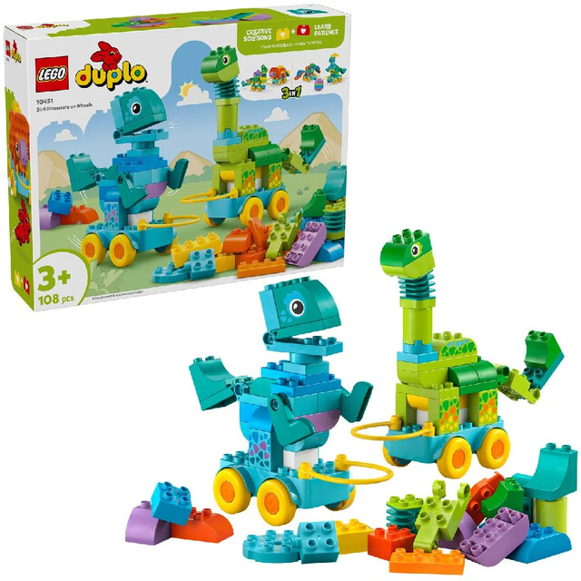 Product image 1 of Lego 10451 Duplo Town 3in1 Dinosaurs On Wheels