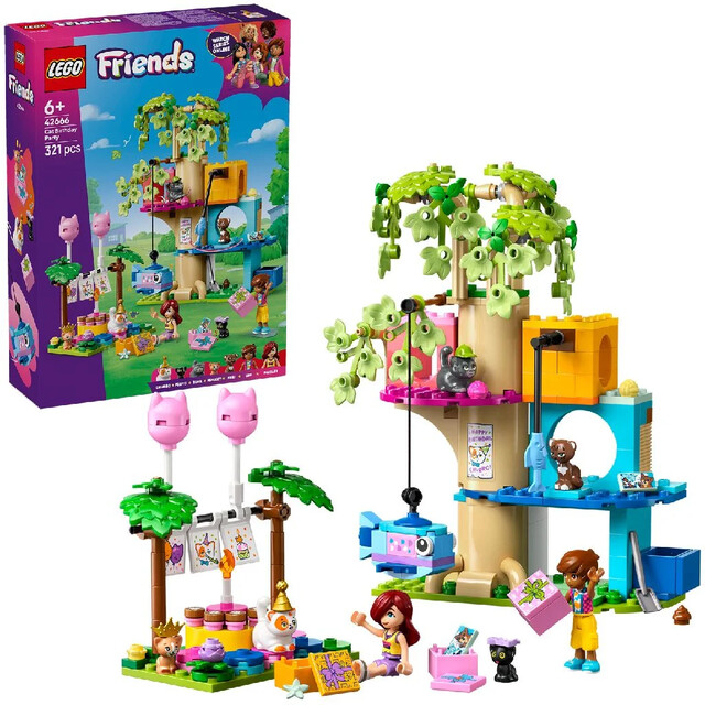 Product image 1 of Lego 42666 Friends Cat Birthday Party + Tree House