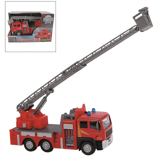 Product image 1 of Kids Globe 510126 - Brandweer Ladderwagen DE 1:21