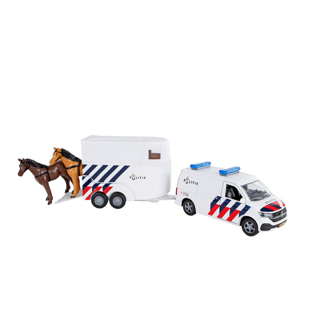 Product image 1 of Kids Globe 520323 - Politie Met Paardentrailer NL 1:36