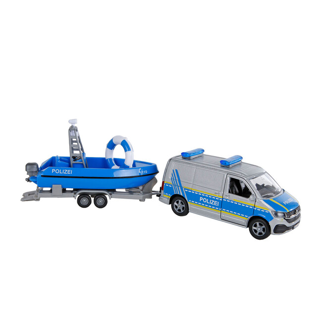 Product image 1 of Kids Globe 520360 - Politie Met Boot DE 1:36