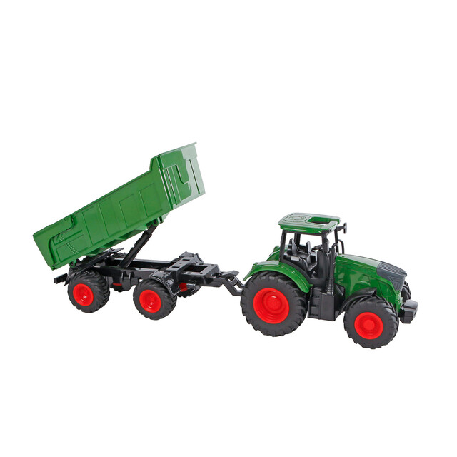 Product image 1 of Kids Globe 540520 - Tractor Met Trailer 1:24