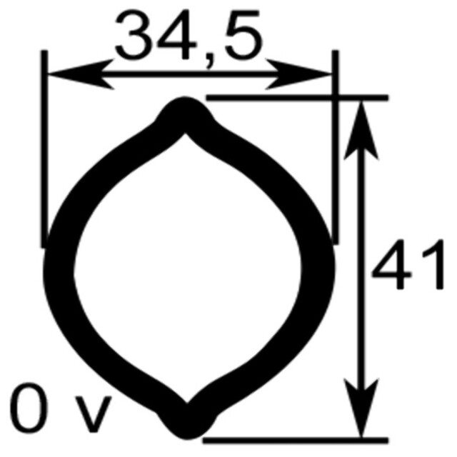 Product image 1 of Walterscheid Profielbuis L.2900 Binnen 34,5x41x4 Prof. (ov)