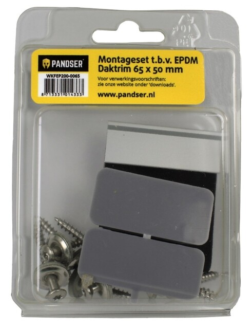 Product image 1 of Pandser Montageset voor EPDM daktrim 65 x 50 mm