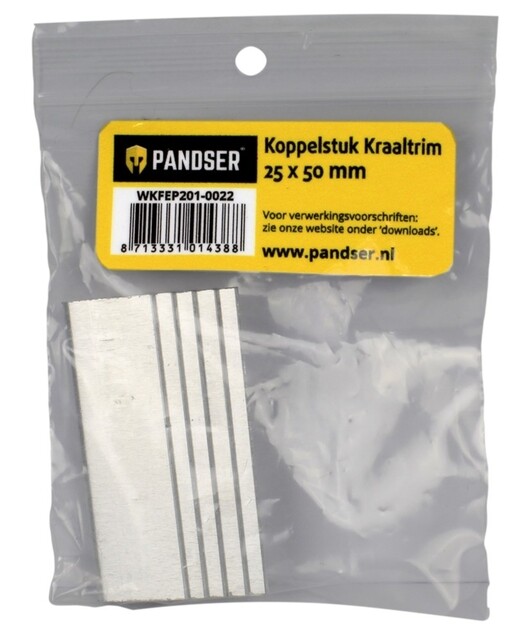 Product image 1 of Pandser Koppelstuk kraaltrim 25 x 50 mm Set 5 stuks