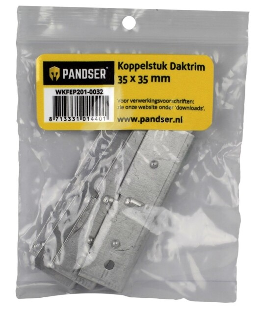 Product image 1 of Pandser Koppelstuk daktrim 35 x 35 mm   set 5 st