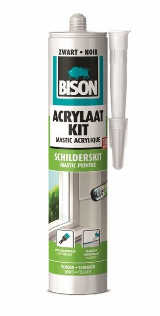 Product image 1 of Bison Acrylaatkit Universeel Zwart Koker - 300 ML