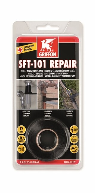 Product image 1 of Griffon SFT-101 Repair Zwart - Rol 25 mm x 3 m