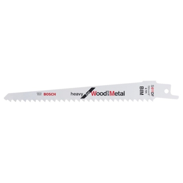 Product image 1 of Bosch Reciprozaagblad S 611 DF Heavy for Wood and Metal 5x