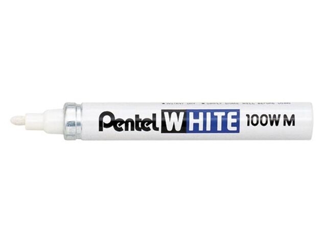 Product image 1 of Pentel Merkpen Wit 100W-Medium