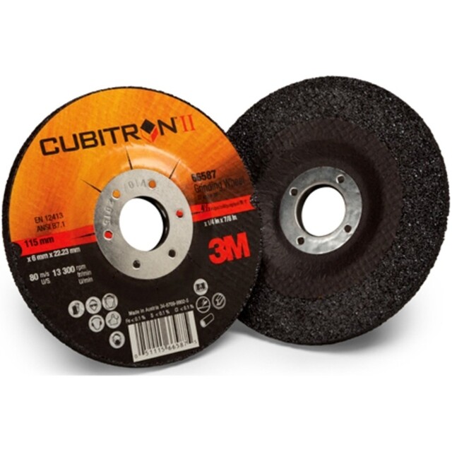 Product image 1 of 3M™ Cubitron™ Ii Cut & Grind Schijf, T27, 150 Mm X 4,2 Mm X 22 Mm, 36+