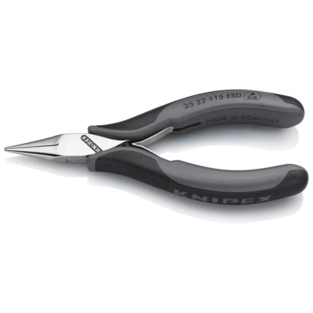 Product image 1 of Knipex Elektronica-Grijptang Plat - 35 22 115 ESD