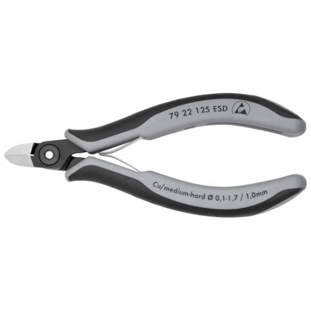 Product image 1 of Knipex Elektronica-Zijsnijtang - 79 22 125 ESD