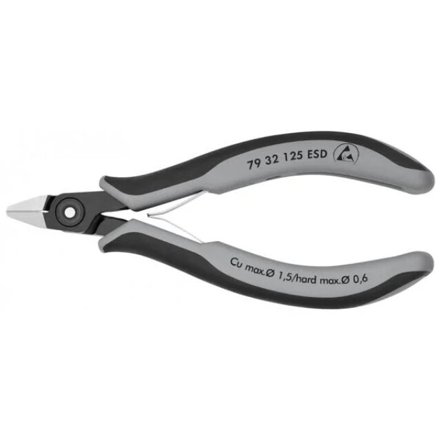 Product image 1 of Knipex Elektronica-Zijsnijtang - 79 32 125 ESD