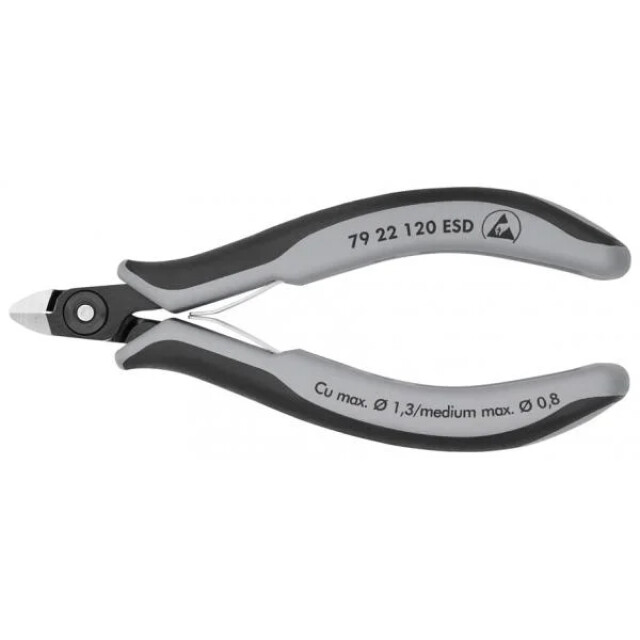 Product image 1 of Knipex Elektronica-Zijsnijtang - 79 22 120 ESD
