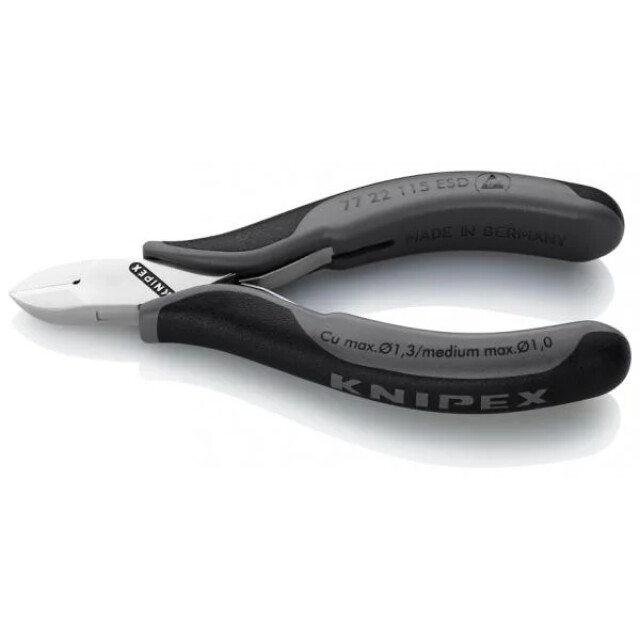 Product image 1 of Knipex Elektronica-Zijsnijtang - 77 22 115 ESD
