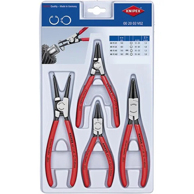 Product image 1 of Knipex Borgveertangenset  4-delig - 002003V02