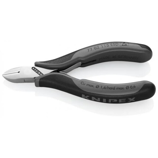 Product image 1 of Knipex Elektronica-Zijsnijtang - 77 02 115 ESD