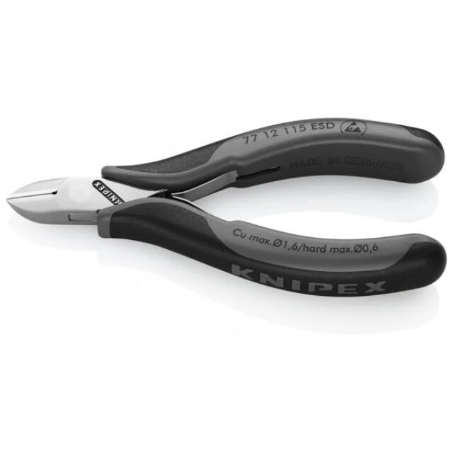 Product image 1 of Knipex Elektronica-Zijsnijtang - 77 12 115 ESD
