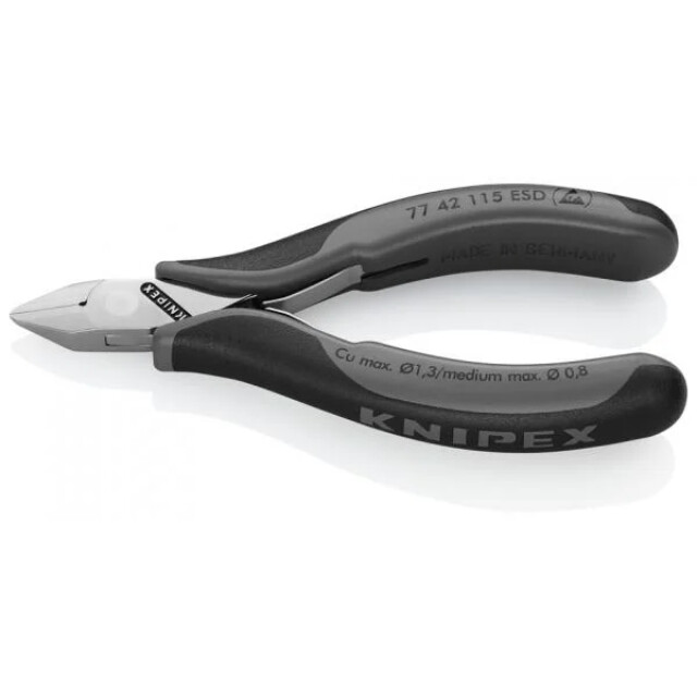 Product image 1 of Knipex Elektronica-Zijsnijtang - 77 42 115 ESD
