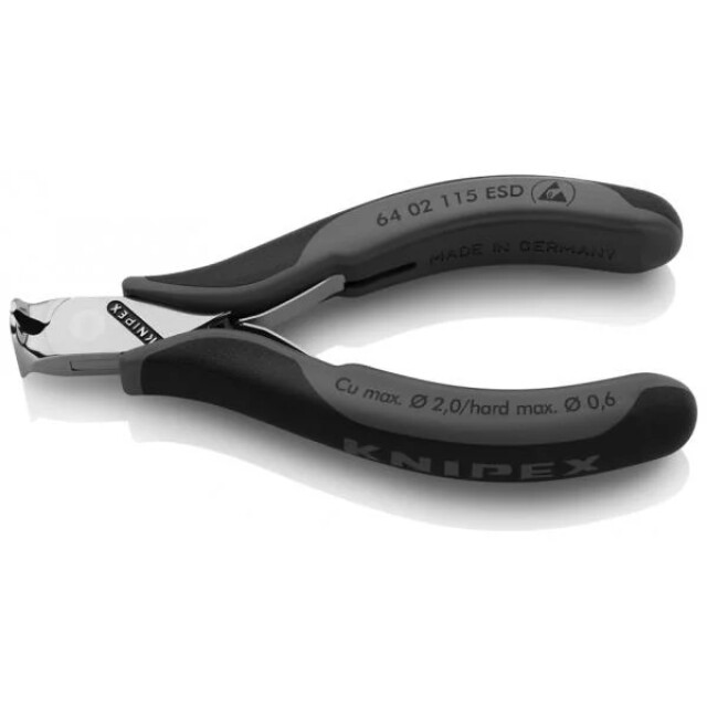 Product image 1 of Knipex Elektronica-Voorsnijtang - 64 02 115 ESD