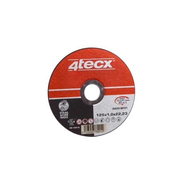 Product image 1 of 4Tecx Doorslijpschijf A60V BF41 125 x 1,0 x 22,2 mm